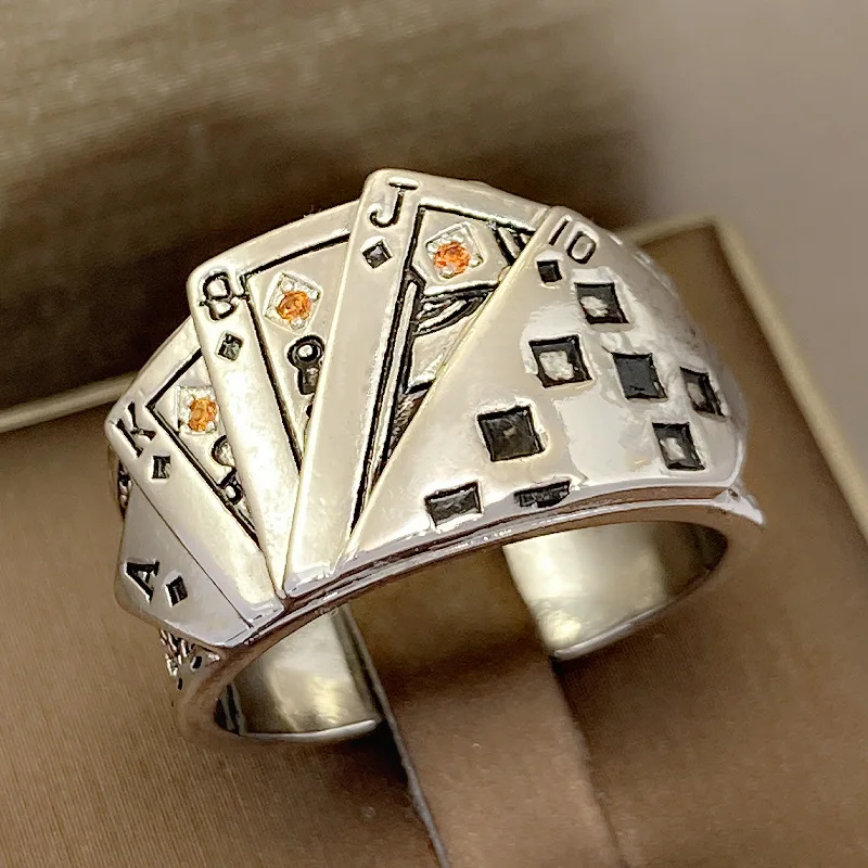Модные Винтажные мужские кольца серебряного цвета кольцо винтажные креативные