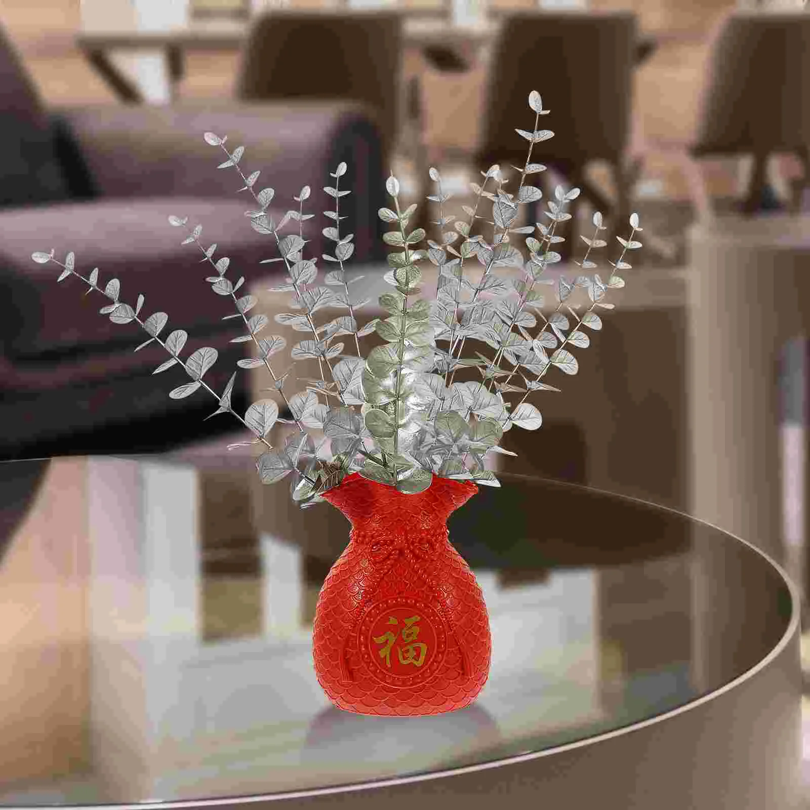 

Dried Dining Table Decor Luck Bag Decorative Office New Year Money Dining Table