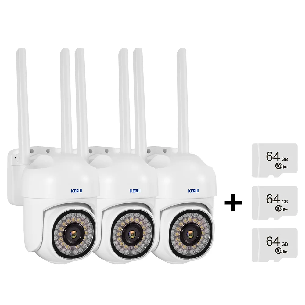 

IP-камера KERUI, 3 Мп, Wi-Fi, PTZ, Функция обнаружения движения