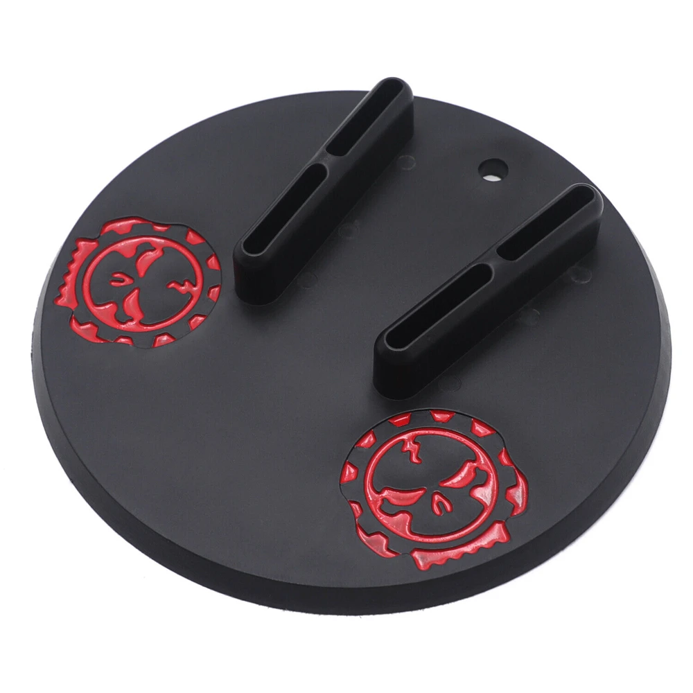 Black Round Kick Sidestand Jiffy Stand Coaster Pad Touring Cruiser Sport Dirt Aftermarket Free Shipping Motorcycle Parts