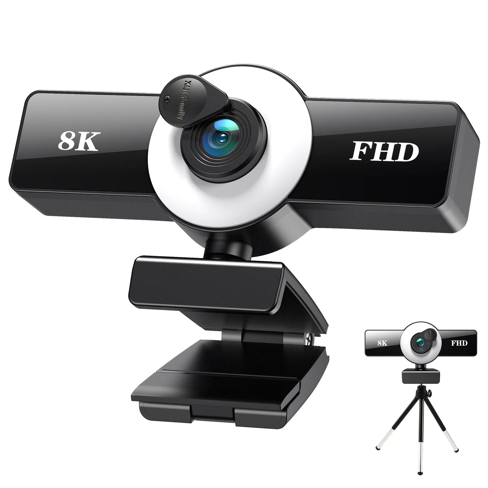 

4K 8K Webcam HD 1080P Web Camera with Tripod Autofocus USB Microphone Camera PC Mac Laptop Cam for Video Conference Livestream