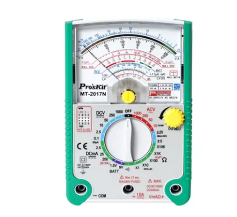 

Hot Proskit MT-2017N AC/DC Analog Graph Pointer Multimeter Ammeter Resistance Capacitance Diode Volt Amp Ohm hFE LED Meter