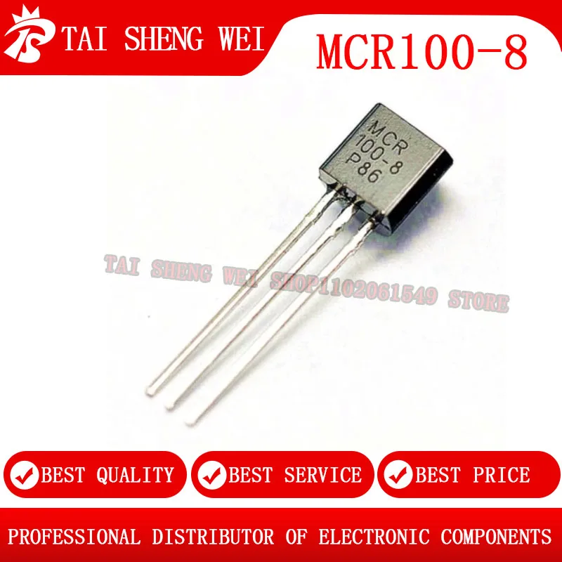 

100PCS MCR100-8 100-8 MCR100 TO-92 SCRs 600V 800mA new original