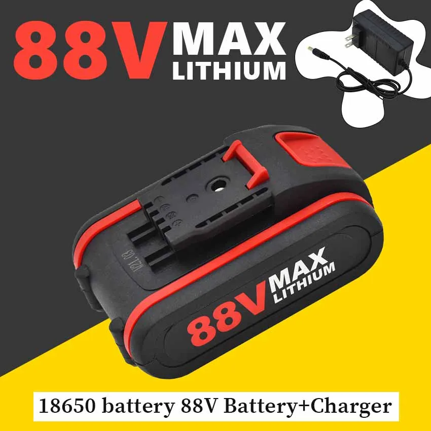 

Новинка 100%, электрическая пила для обрезки, одинарная электрическая пила, Электрическая цепная пила, зарядка аккумулятора 18650, батарея 88 в + ...