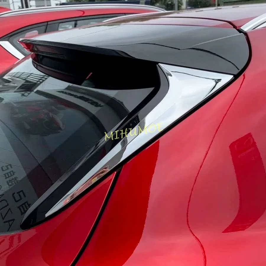 

Chrome Car Rear Tailgate Window Spoiler Wing Cover Trim For Mazda CX30 CX-30 DM 2020 2021 2022