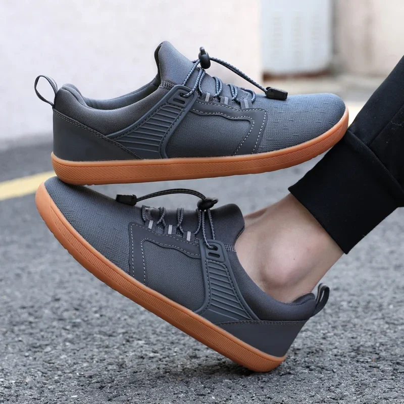 Мужские широкие минималистичные кроссовки для бега босиком с нулевой подошвой