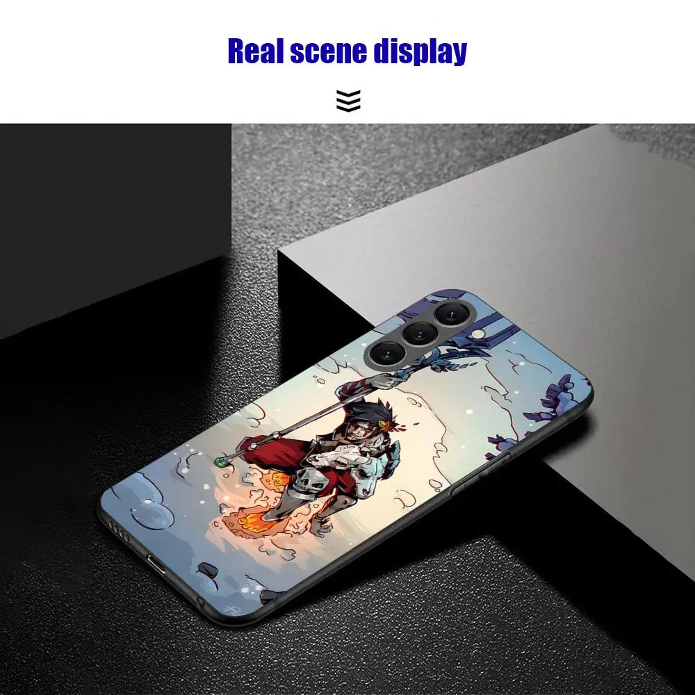 Фото Чехол для телефона Samsung Galaxy S26 S25 S24 S23 S22 S21 Plus Ultra Note20, мягкий, черный, популярный дизайн Hades Game №3