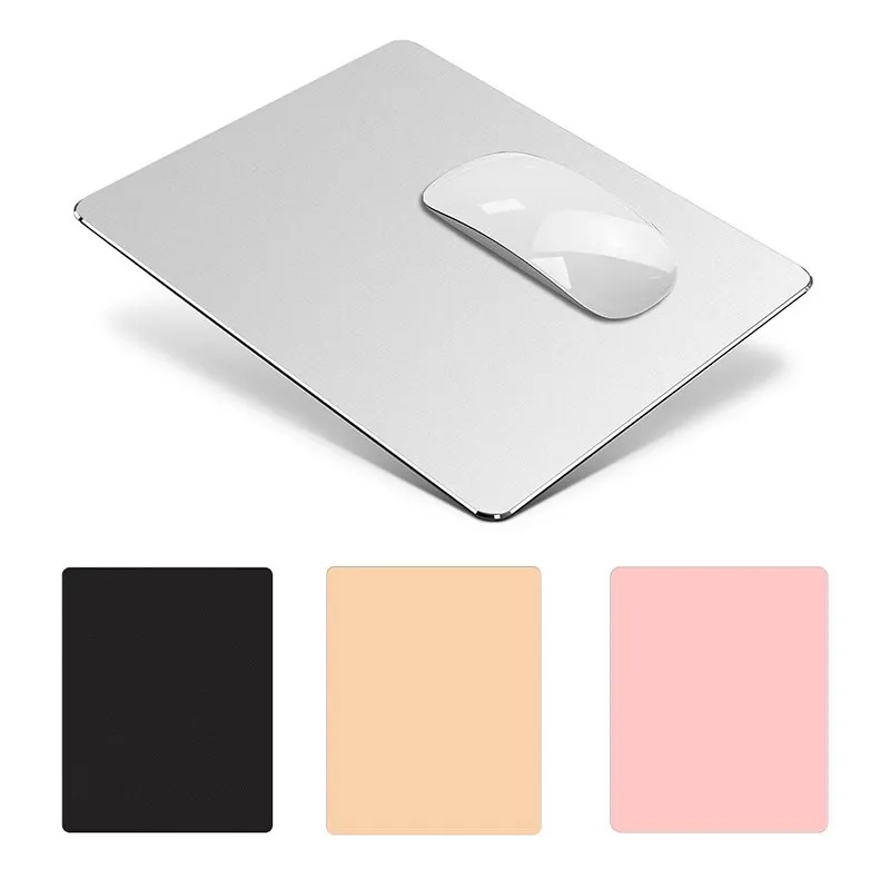 

Luxury Aluminum Mouse Pad Waterproof Metal Resin Dual-use Office Mat Smooth MousePad For Gaming Laptop Protable Large Desk Mat