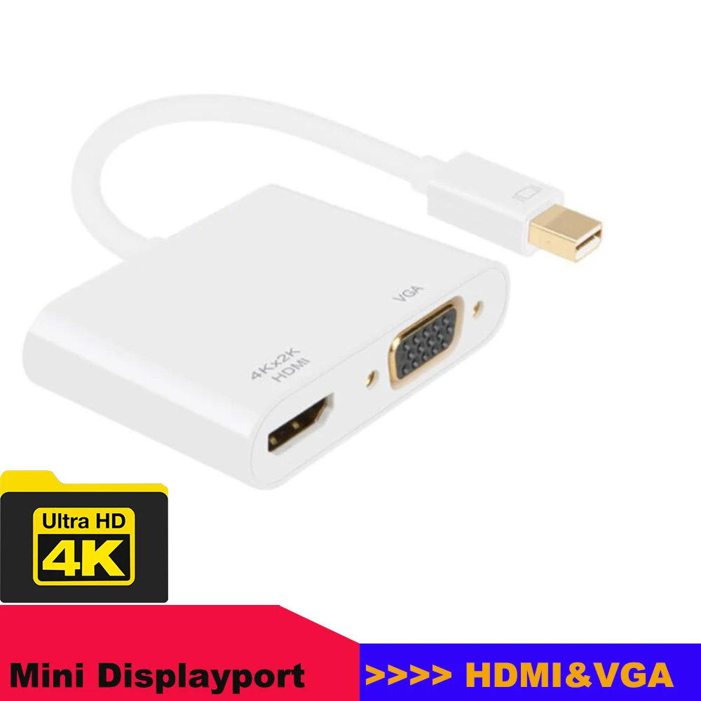 

Mini DP to HDMI VGA Adapter Cable to HDMI DVI VGA Adapter Thunderbolt to HDMI Displayport to HDMI Cable for apple Mac