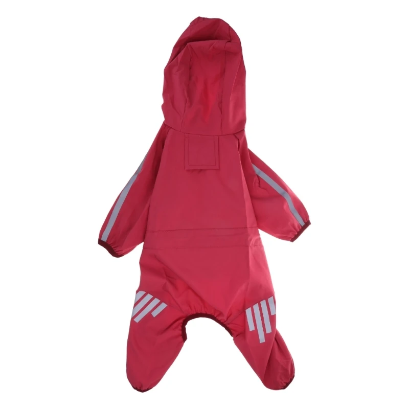 Y166 Плащи для собак с капюшоном домашних животных Дождевики на 4 ноги