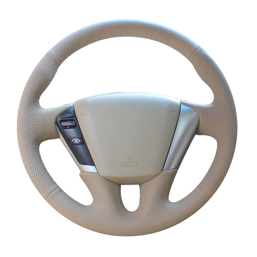 

Бежевая искусственная кожа, рукоделие, не скользит, фотосессия для Nissan Teana Murano Z51 Elgrand Quest 2008-2015-2020