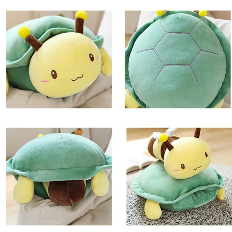 

40-60CM Turtle Honey Doll Pillow Funny Detachable Turtle Bee Doll Cushion To Send Girlfriends Gifts