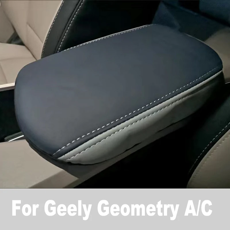 

For Geely Geometry C/A Car Central Armrest Box Cover Microfiber Leather