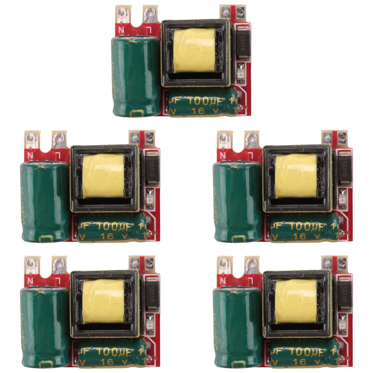 

5 шт., понижающий модуль импульсной мощности, 12 В, 220 мА