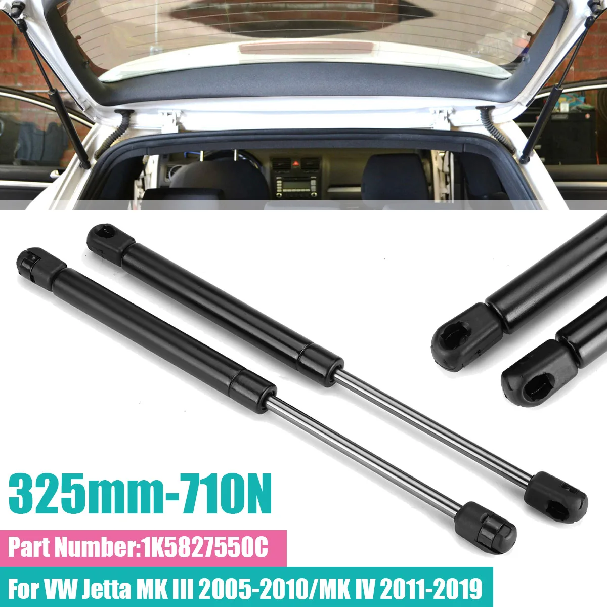 Pair Car Rear Trunk Lift Lid Shock Support Strut Gas Spring Rod Prop For VW Jetta MK3 2005-2010 MK4 2011-2019 1K5827550C