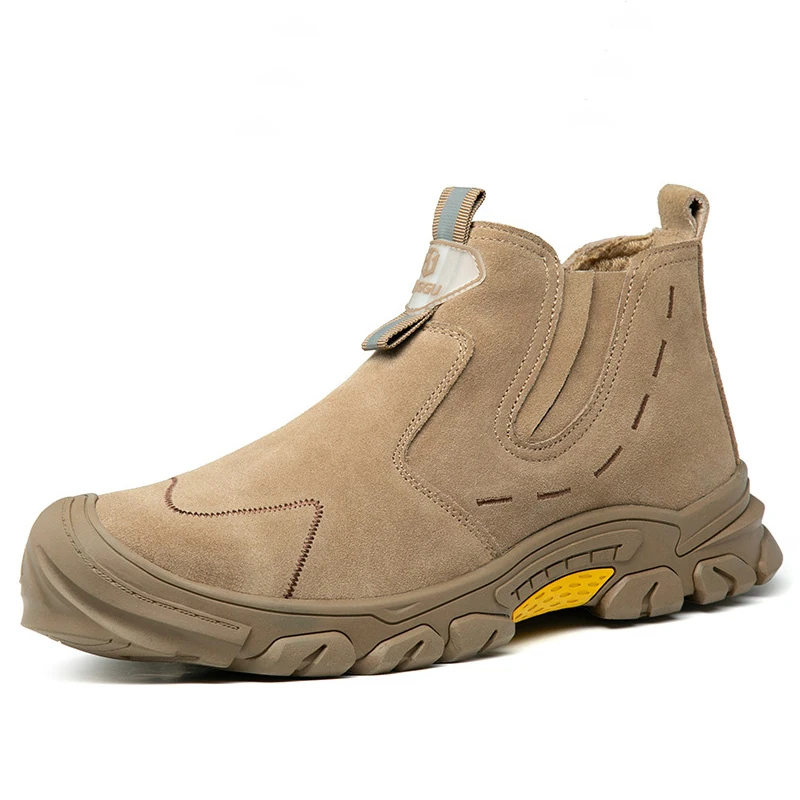 Мужская мода стальные носки рабочие защитные ботинки сварочная обувь из