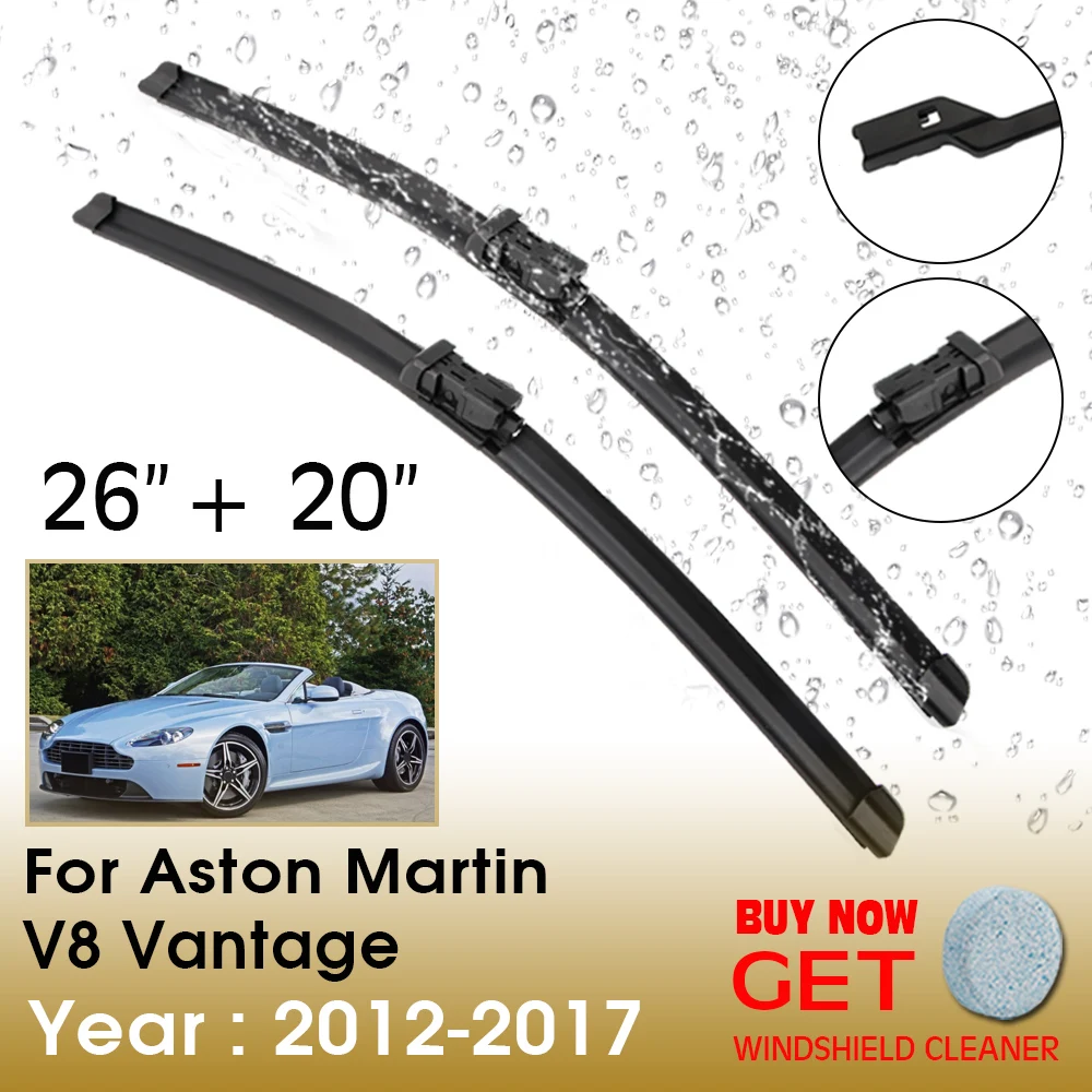 

Car Wiper For Aston Martin V8 Vantage 26"+20" 2012-2017 Front Window Washer Windscreen Windshield Wipers Blades Accessories