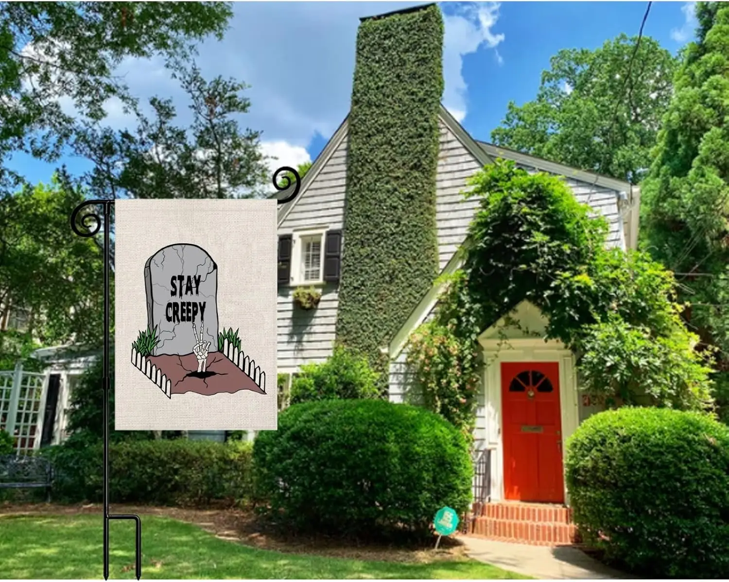 Стеснительный Садовый флаг Хэллоуин украшения для Хэллоуина в помещении (Stay