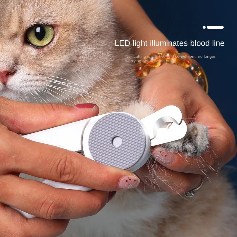 

Pet Nail Clipper Scissors Pet Dog Cat Nail Toe Claw Scissors LED Light Nail Trimmer Animal Pet Supplies