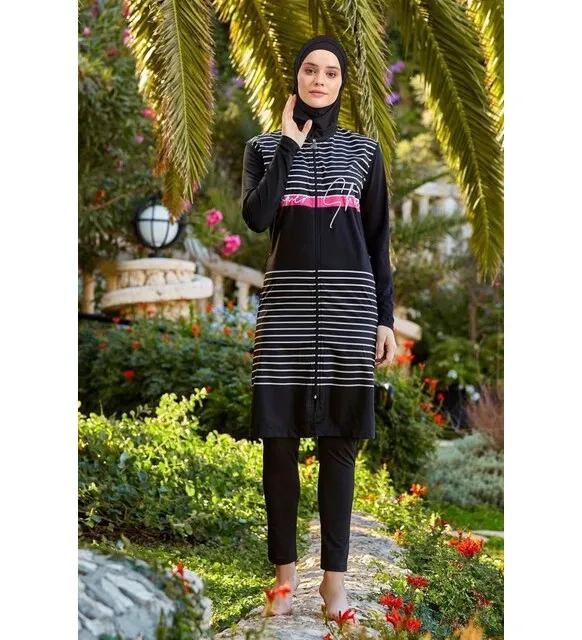 

MARESİVA 0542 Digital Patterned Hijab Swimwear