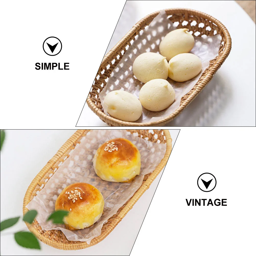 

Fork Chopsticks Basket Wear-resistant Fruit Container Supplies Convenient Household Bread Simple Dessert