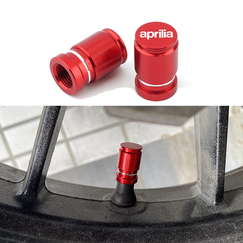 

Wheel Tire Valve Stem Caps Cover&Ring Keychain For Aprilia RSV4 RSV1000/R Caponord 1200 Dorsoduro 750 Shiver Tuono 1000/R V4R