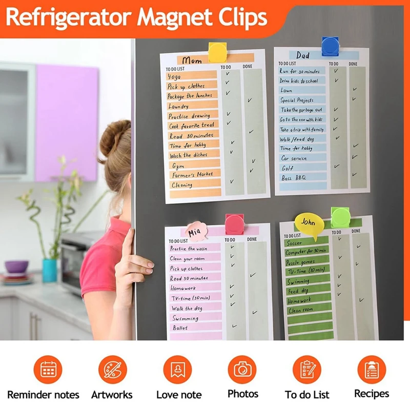 54 шт. магнитные зажимы для холодильника металлические сверхмощные