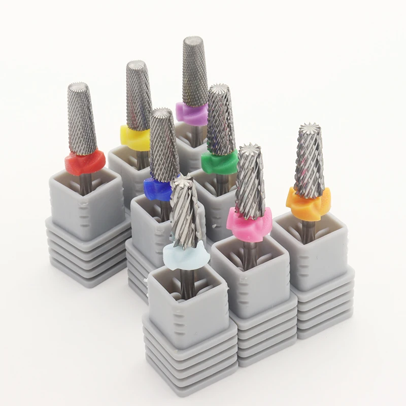 

Quality!Left and Right 5In1 Tungsten Carbide Nail Drill Bit Milling Eletric Manicure Machine Equipment Cuticle Clean Burr Dental