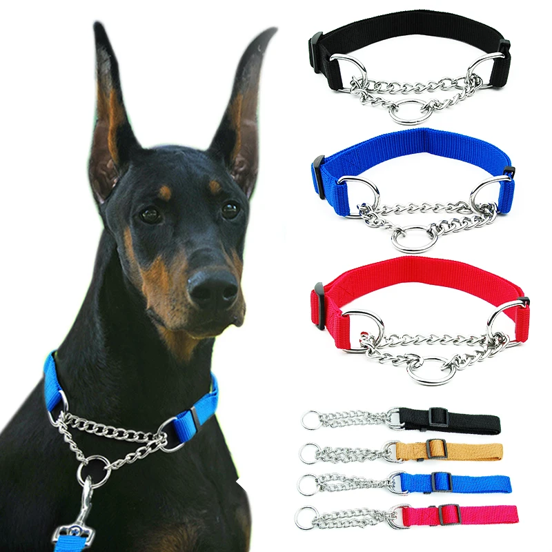 Dog Collar Pet P Chain P Rope Dog Collars Pet Training Iron Chain Pet Collar Anti Dog Bite Dog Chain for Large and Medium Dogs