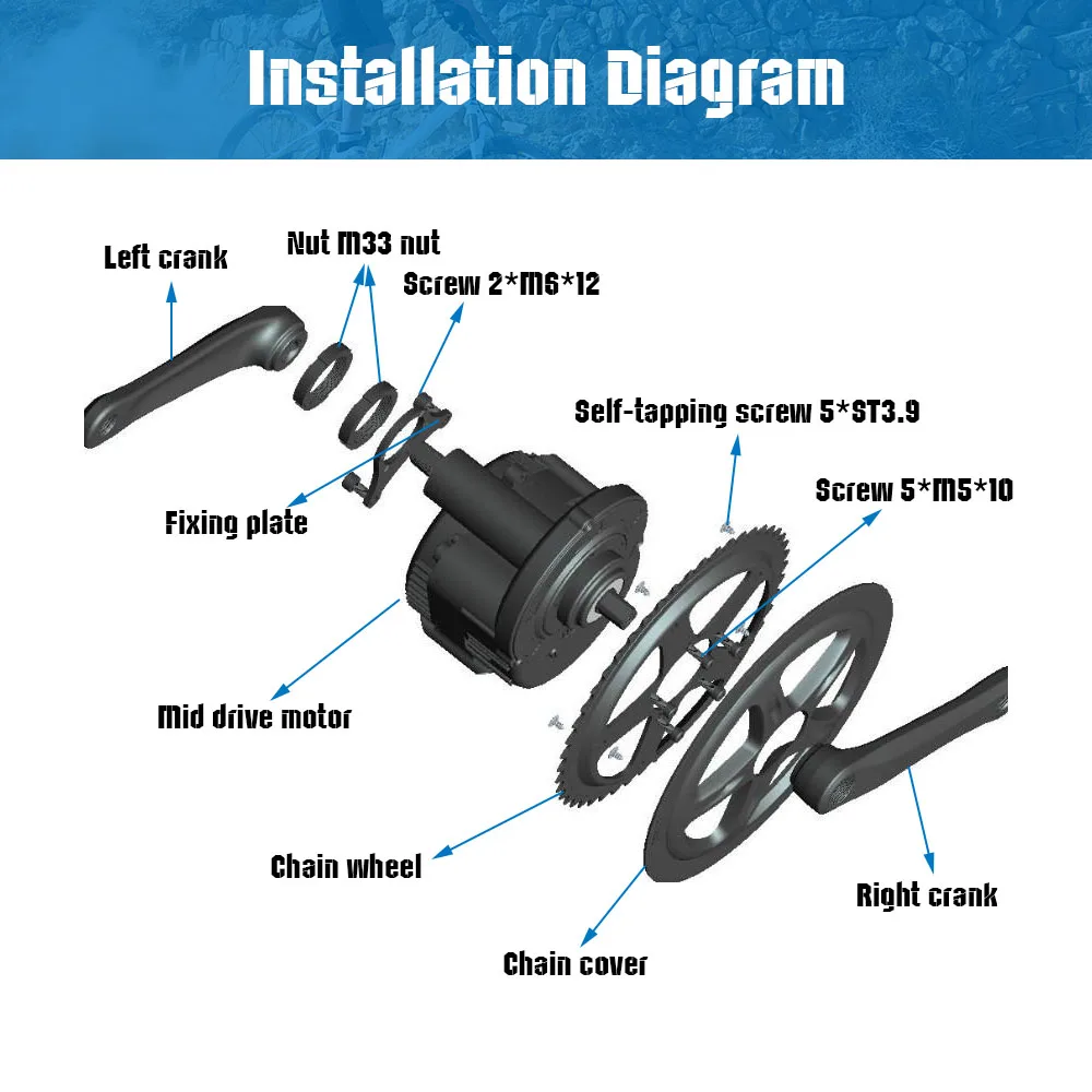 Заводской поставщик моторный Комплект 36 в 500 Вт Электрический велосипед мотор