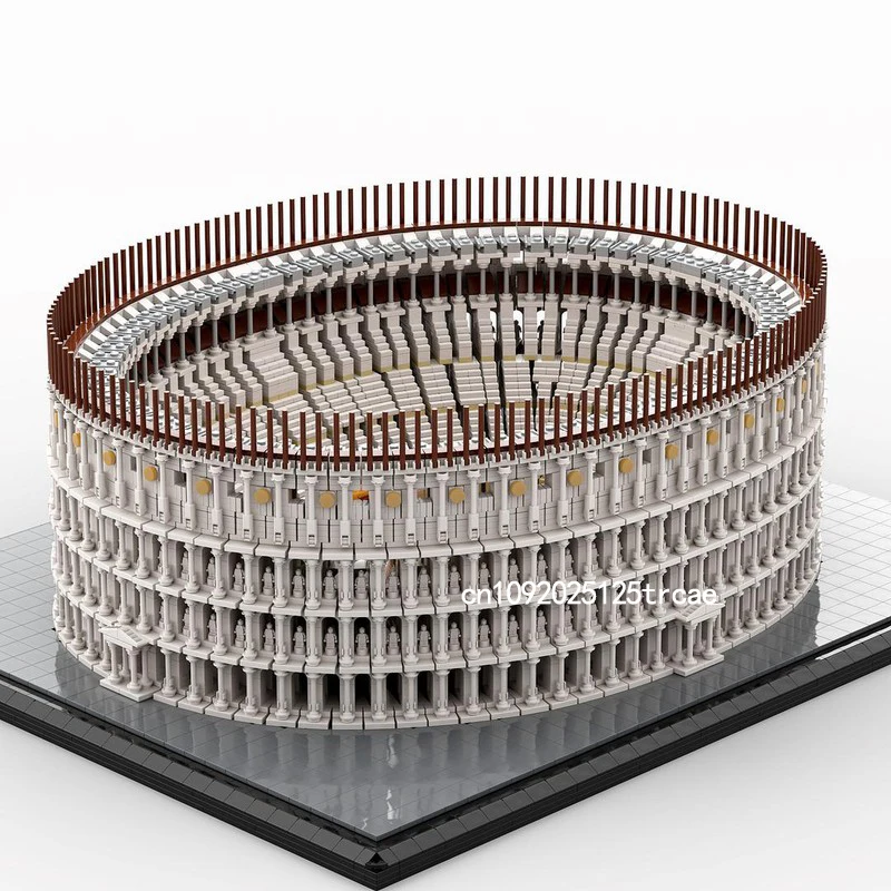 Новый город хит продаж вид на улицу Moc модульная модель стадиона в Риме