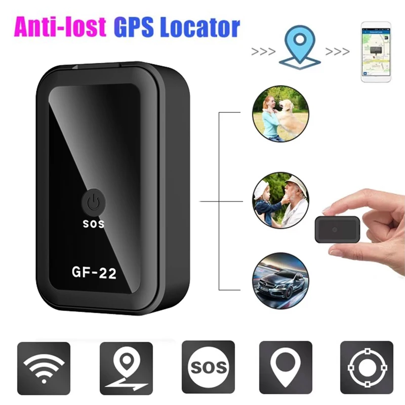 

Мини-GPS-трекер GF22, автомобильный GPS-локатор с защитой от кражи
