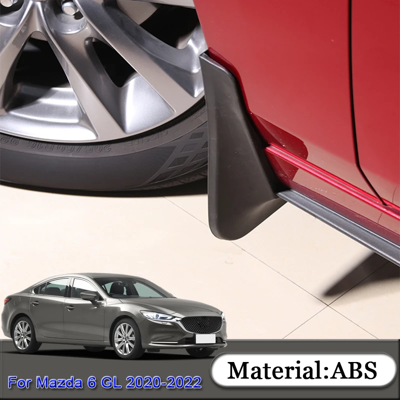 

4pcs/set ABS For Mazda 6 GL 2020-2022 Car Mud Flaps Splash Guard Mudguard Mudflap Fender External Cover Automobiles Accessories