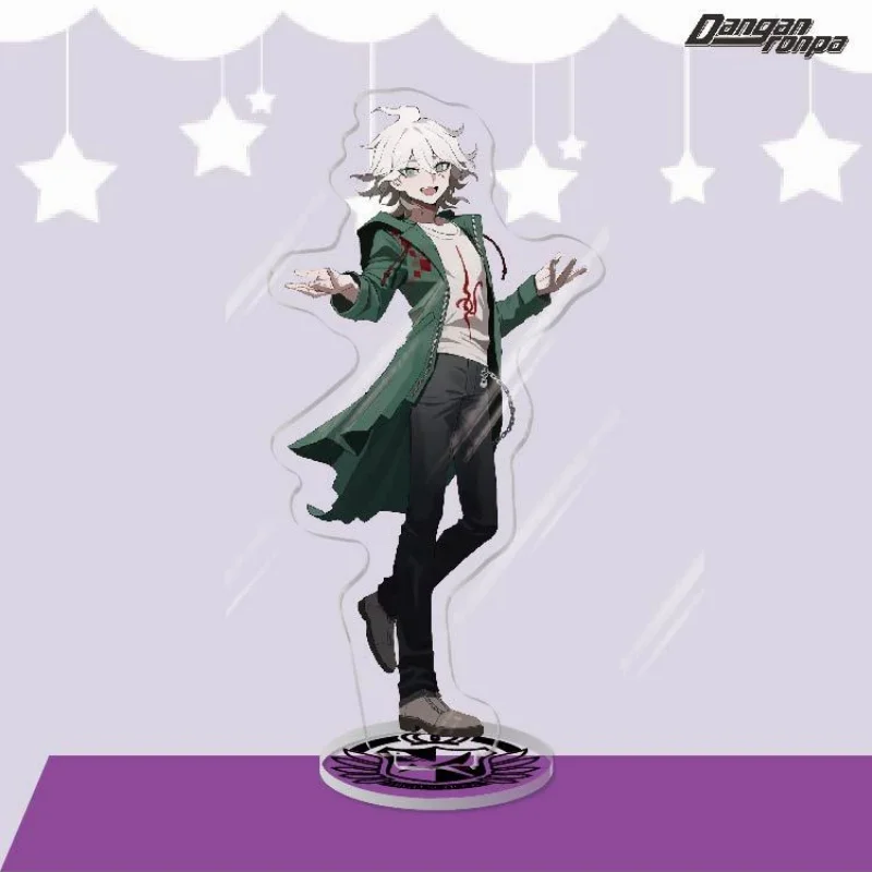 Фото Акриловая фигурка-стенд 15 см по аниме Danganronpa V3: Сайхара Шуичи, Кирогири Кёко. Настольный декор, коллекционный брелок, подарок. №5