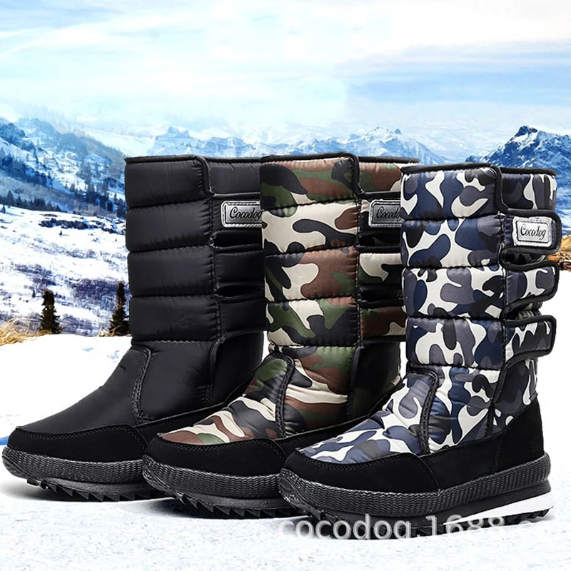 Women Snow Boots Platform Winter Boots Thick Plush Waterproof Non-slip Boots Fashion Women Winter Shoes Warm Fur Botas mujer