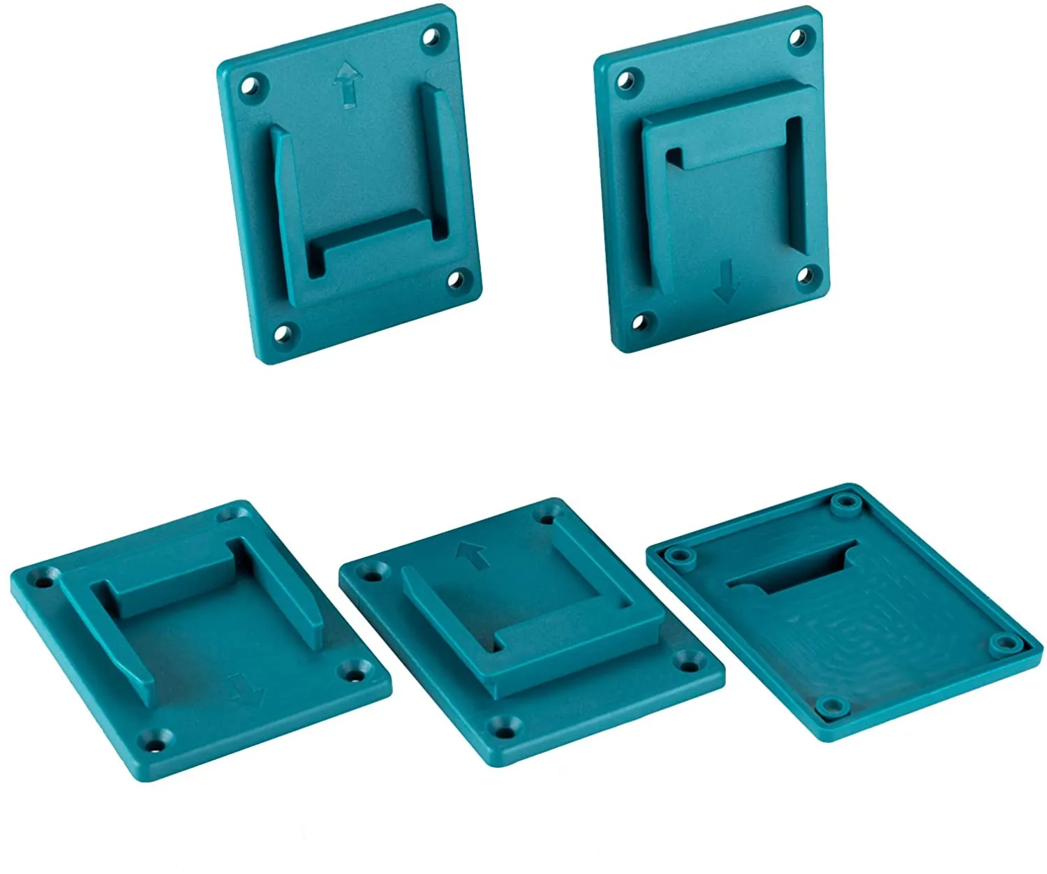 

5pcs Battery Wall Mount Bracket Cordless Drill Battery Holder Electric Too for Makita/Bosch 18V Drill Battery Holder Power Tool