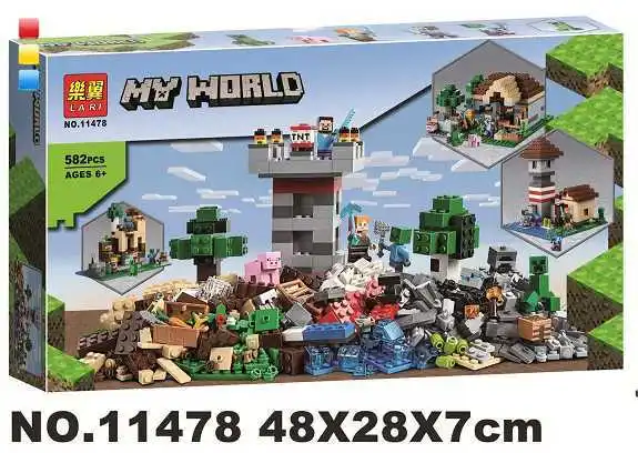 

582pcs Compatible 21161 myworld the crafting box 3.0 building blocks 5 Toy