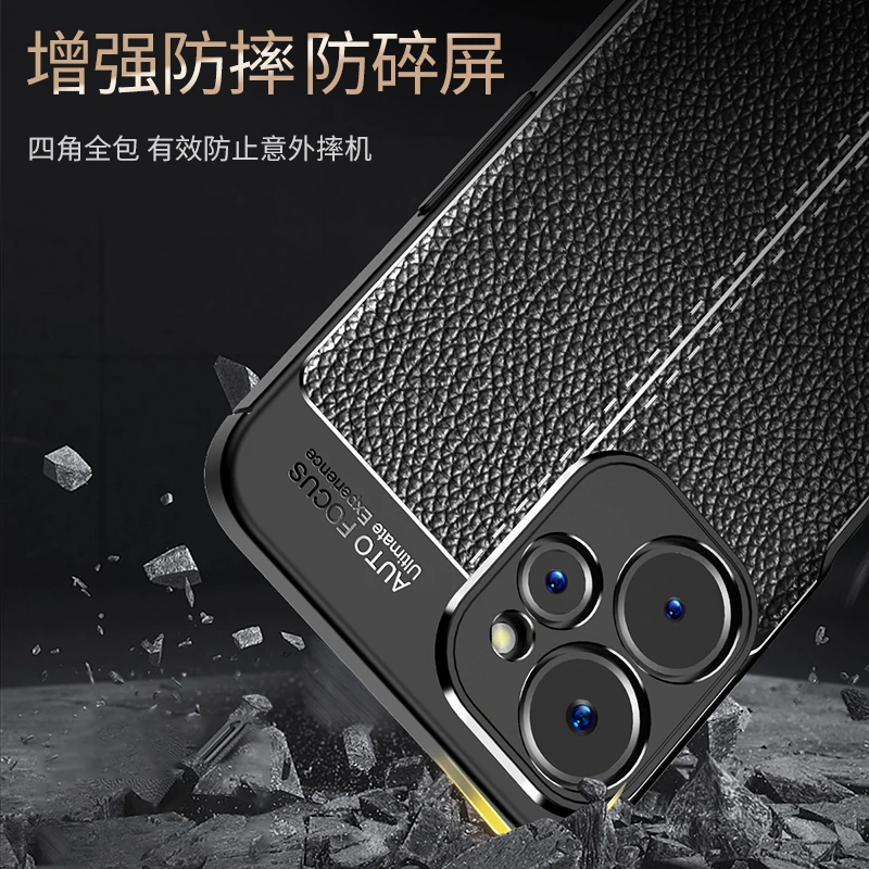 For Realme 10 5G Case Cover For OPPO Realme 10 5G Capas New Shockproof Original Back Soft TPU Leather Fundas Realme 10 5G Cover