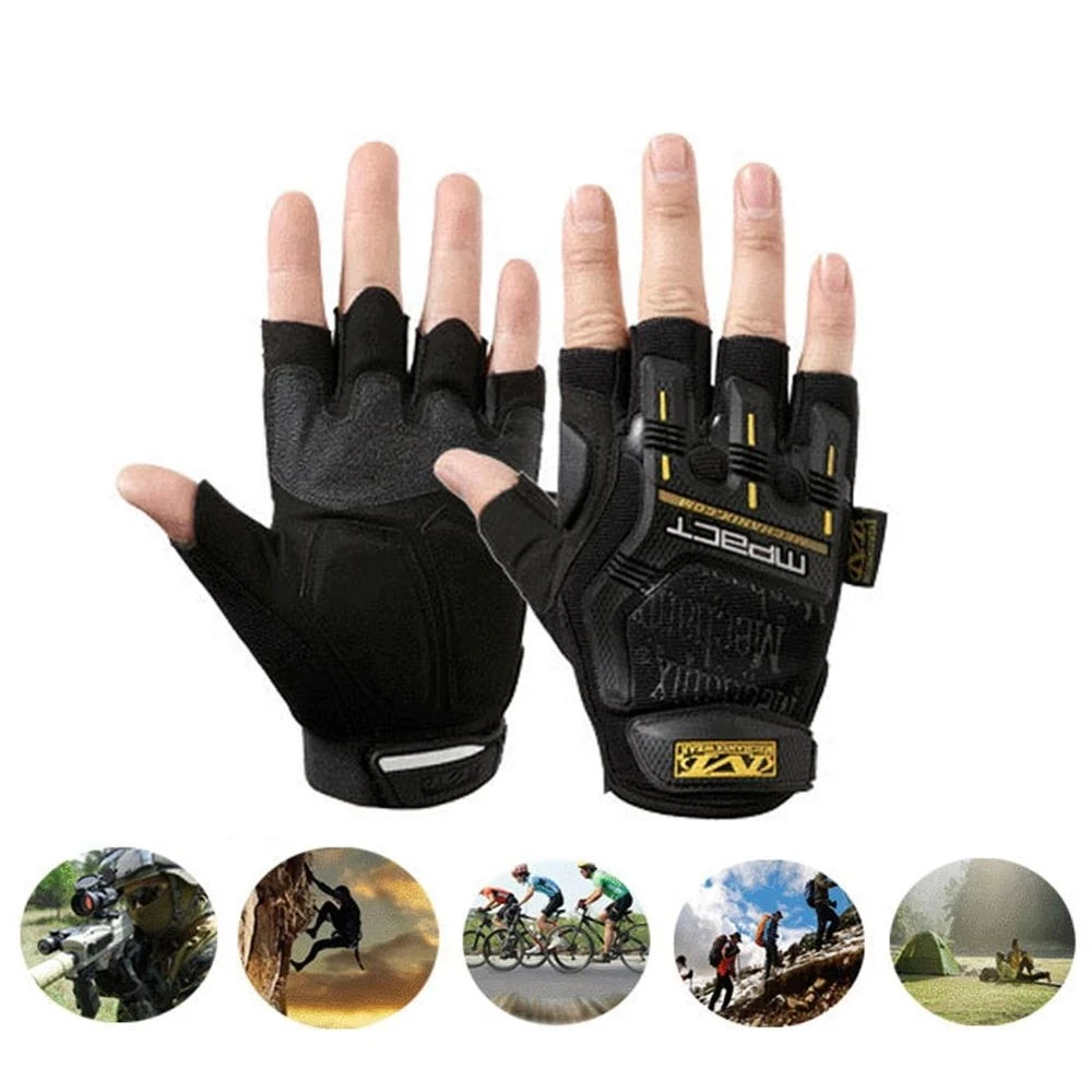 

Outdoor Tactical Fingerless Gloves Military Army Shooting Hiking Hunting Climbing Cycling Gym Riding Airsoft Half Finger Gloves
