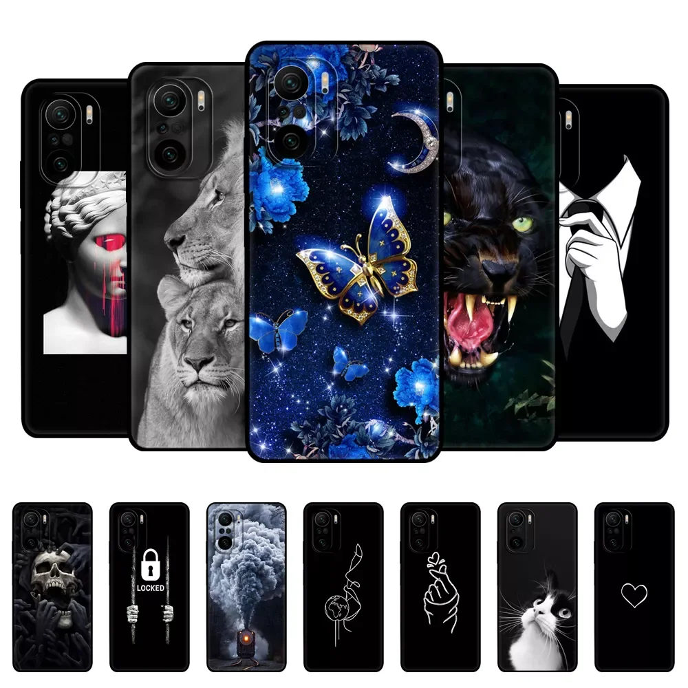 

For Xiaomi POCO F3 Case For Global Version POCO F3 5G Case Phone Back Cover On Poco F 3 PocoF3 6.67'' POCOPHONE black tp
