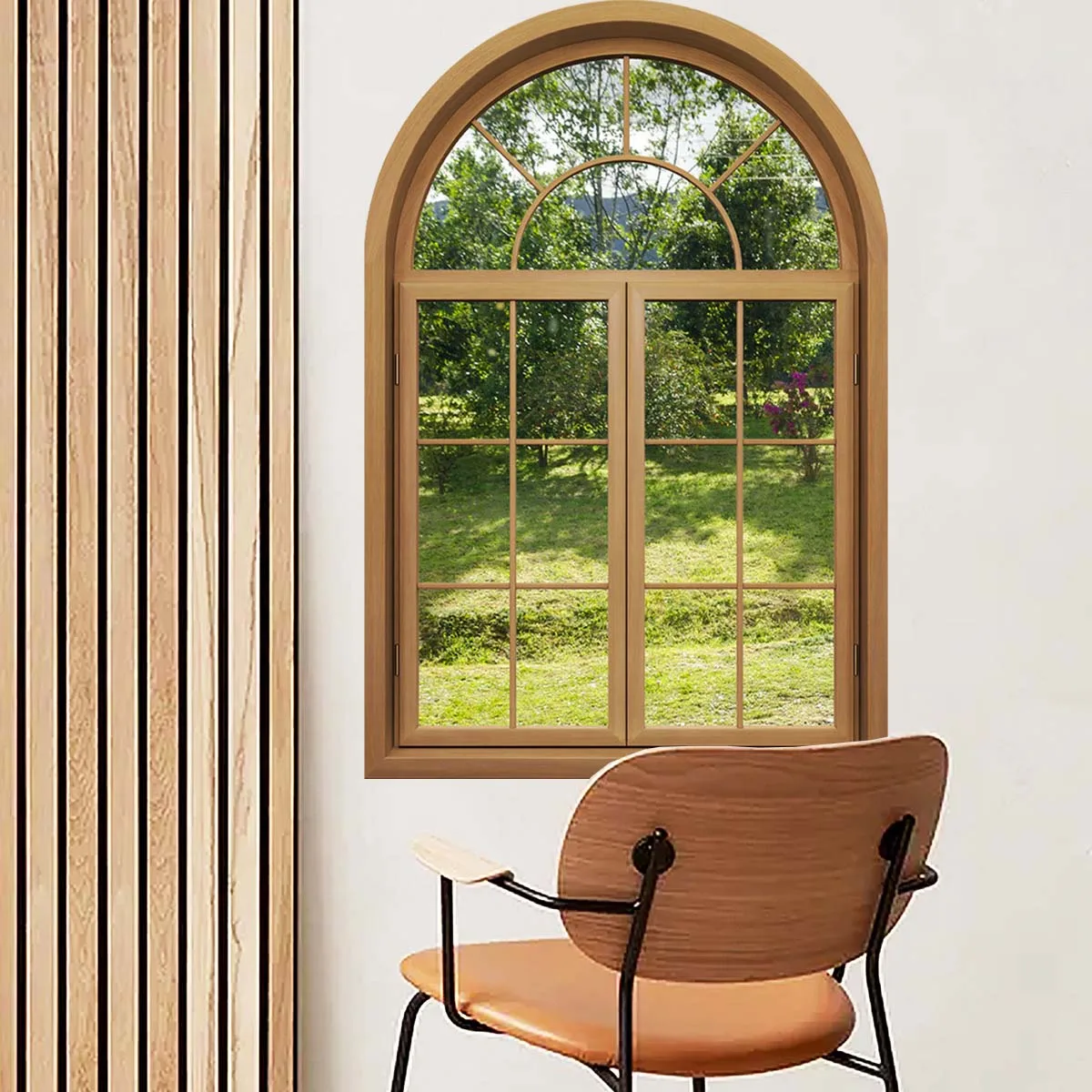 Поддельное окно настенная наклейка 3D самоклеящаяся оконная постер декор