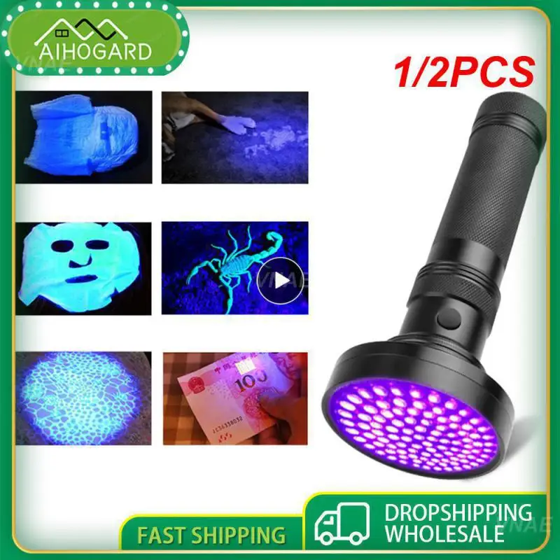 

1/2PCS Blacklight Easy-to-use Versatile Compact Super Bright Durable Game-changer Dry Stain Identification Tool Bed Bug Scanning