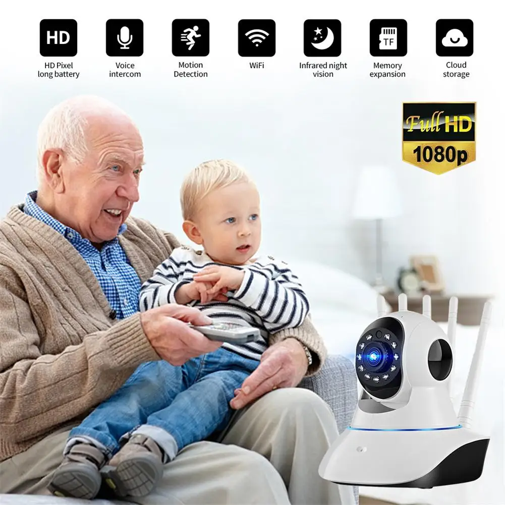 

5MP Wireless IP Camera HD 1080P CCTV 5G Wifi Camcorder Night Vision Security Surveillance Cam Smart Auto Tracking Baby Monitor