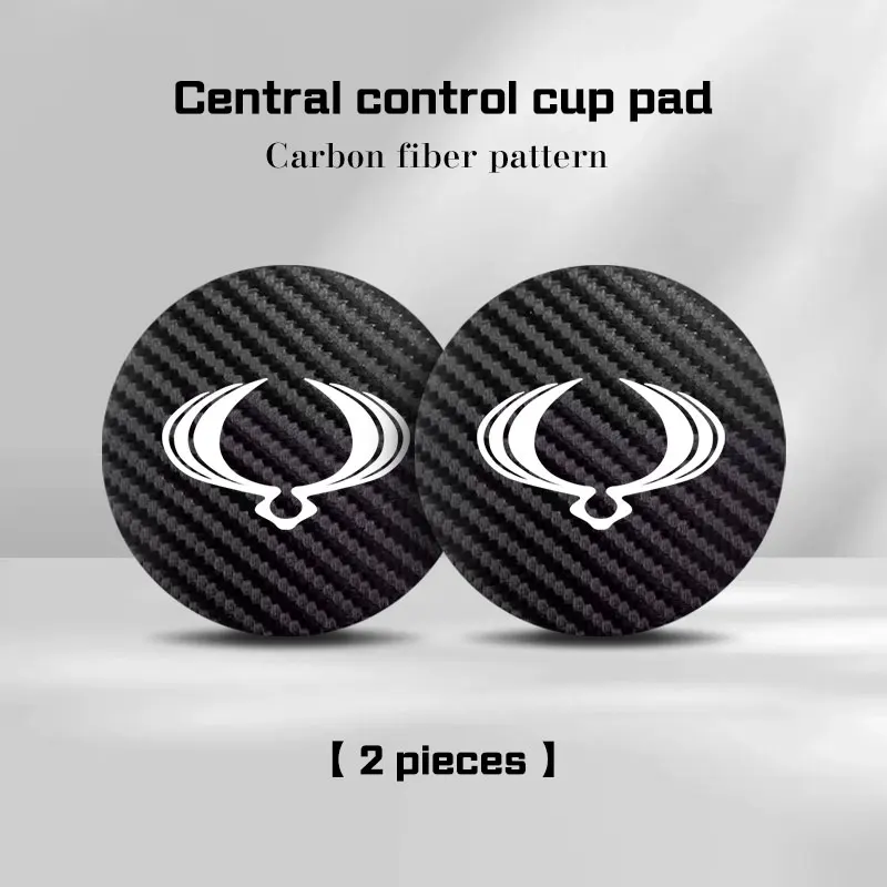 

Для SsangYong Kyron Tivoli Actyon Korando Rexton Torres M200 автомобильный коврик для подставки из углеродного волокна, нескользящий коврик, аксессуары для интерьера