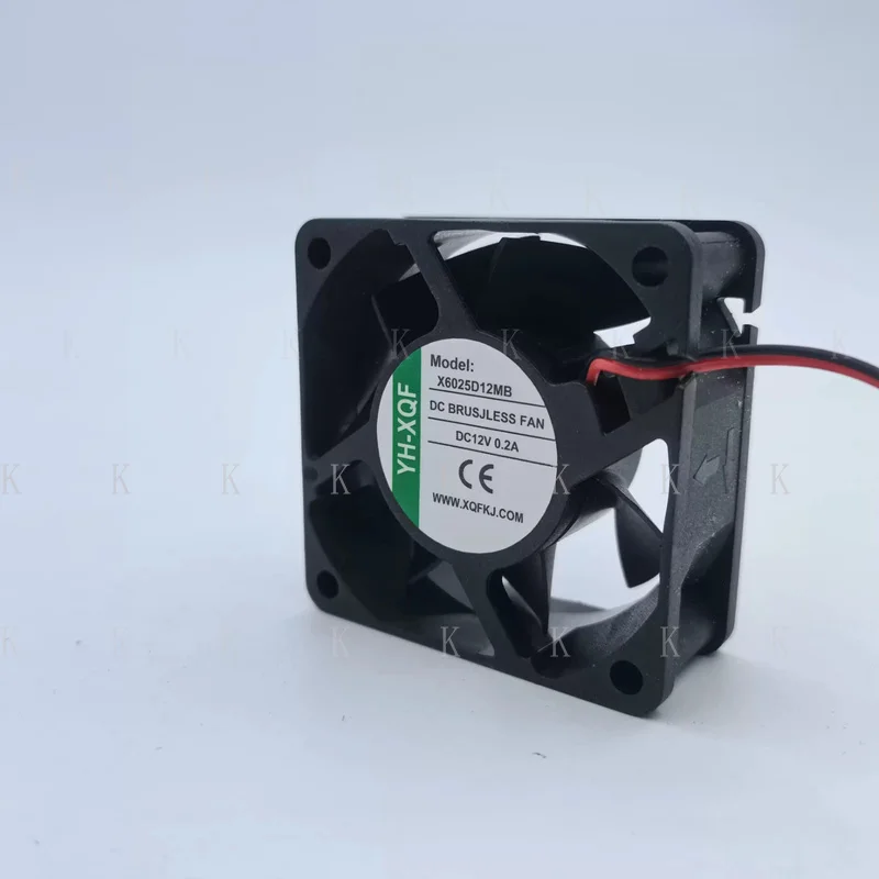 Фото C ДЛЯ 1 ШТ. YH-XQF X6025D12MB DC12V 0.2A 60×25 мм 2-проводной охлаждающий вентилятор №2