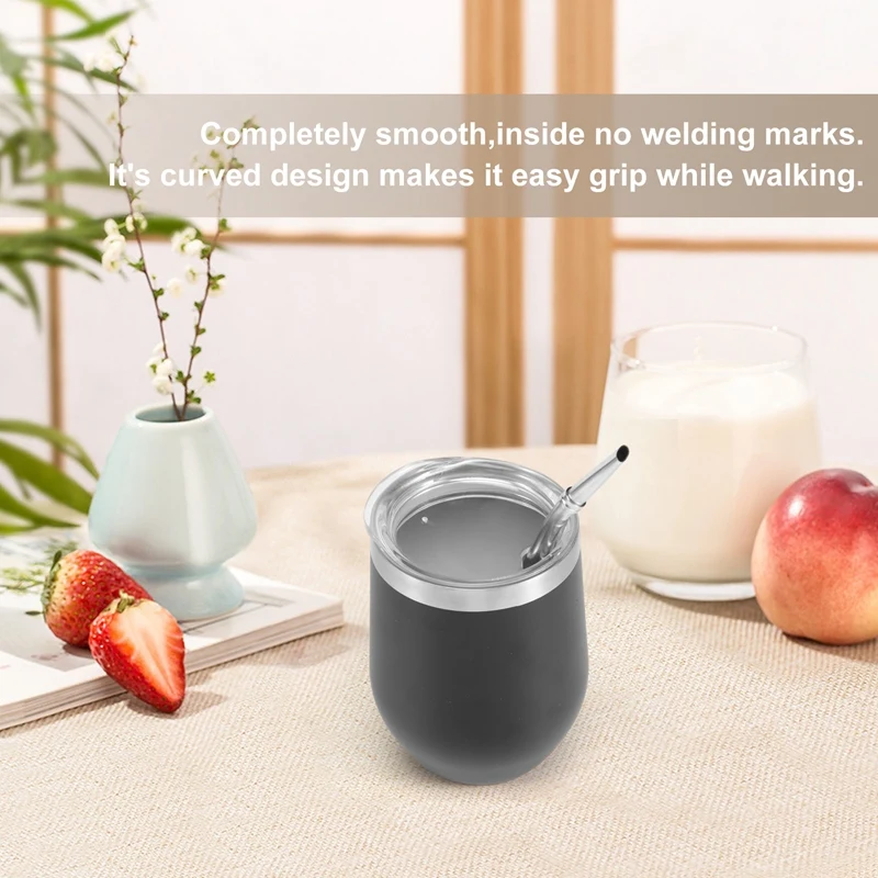 Набор для чая Yerba Gourd Mate из нержавеющей стали с двойными стенками чашка воды и