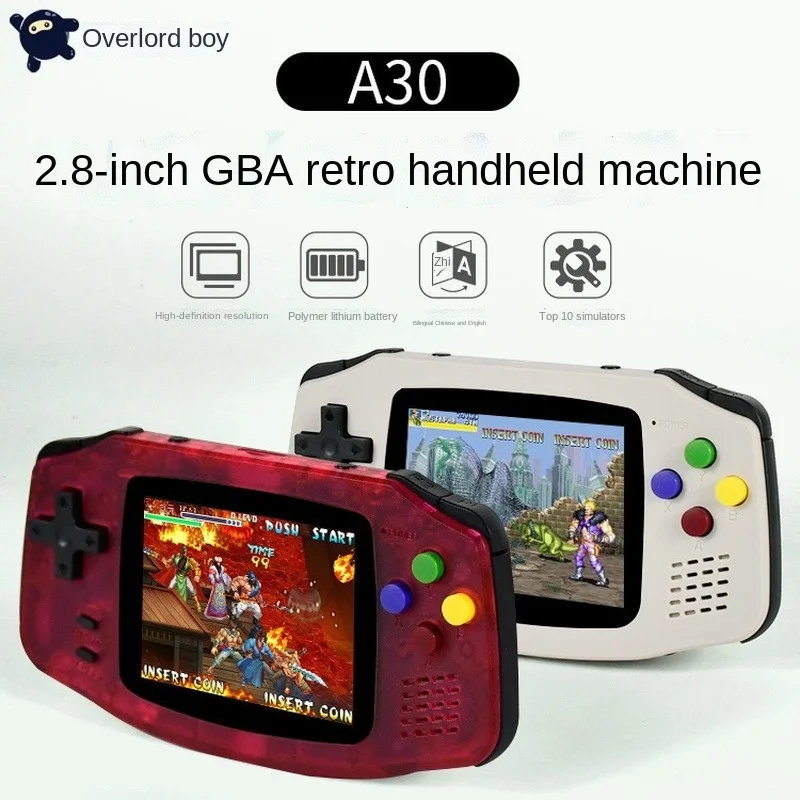 

A30 Handheld GBA Retro Open Source Handheld Game Console PS Arcade Nostalgic IPS