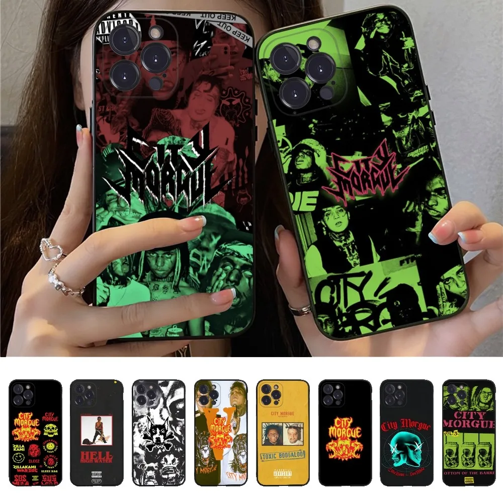 C-City M-Morgue Zillakami Phone Case Silicone Soft for iphone 16 15 14 13 12 11 Pro Mini XS MAX Plus X Cover