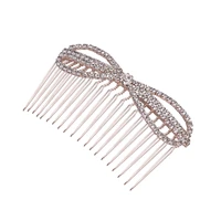 1pc hair comb alloy decorative bowknot hair comb insert comb headdress for