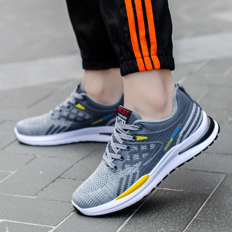 Mens Air Cushion Breathable Mesh Running Shoes Men Outdoor Sports Athletic Sneakers Work Out